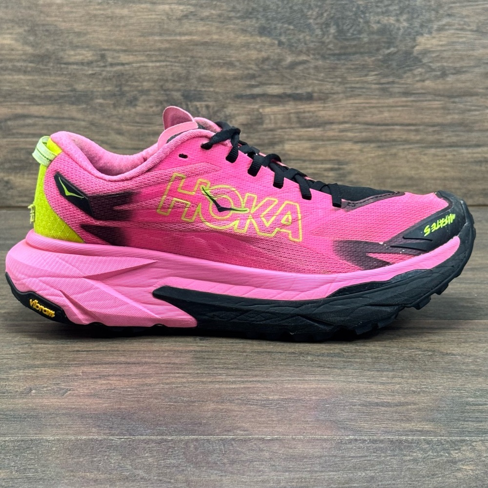 Hoka One One Shoes Womens 10 B Mafate 5 Rose Pink Trail Running Athletic 1168723